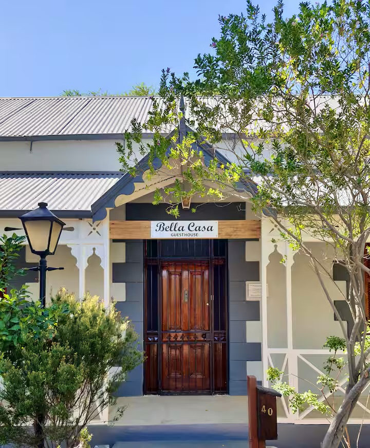 Bella Casa entrance on a quiet Robertson street